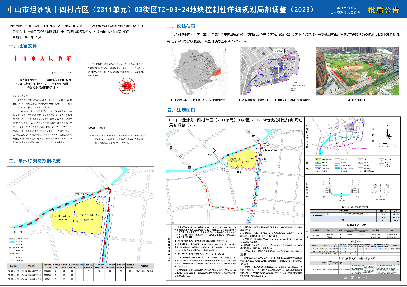 附件：《中山市坦洲鎮(zhèn)十四村片區(qū)（2311單元）03街區(qū)TZ-03-24地塊控制性詳細規(guī)劃局部調(diào)整（2023）》批后公告.jpg